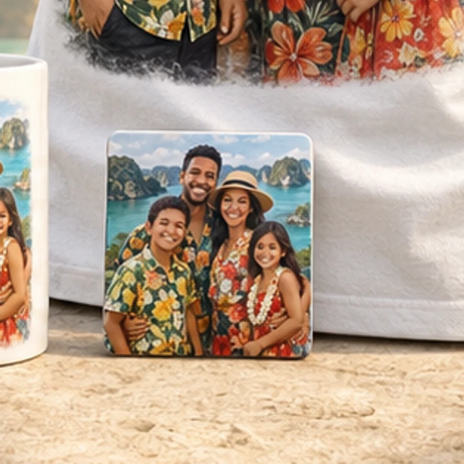 Custom printed souvenir magnet